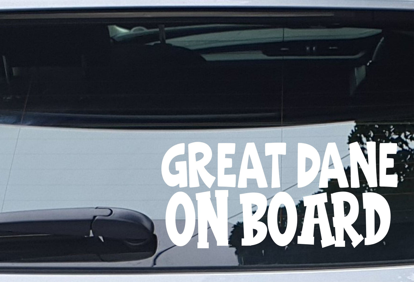 Great Dane Car Sticker On Board Nice Fun Cute Novelty Dog Window Bumper Boot Door Decal Gift Present