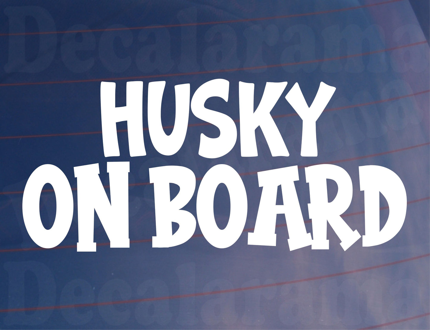 Husky Car Sticker On Board Nice Fun Cute Novelty Dog Window Bumper Boot Door Decal Gift Present