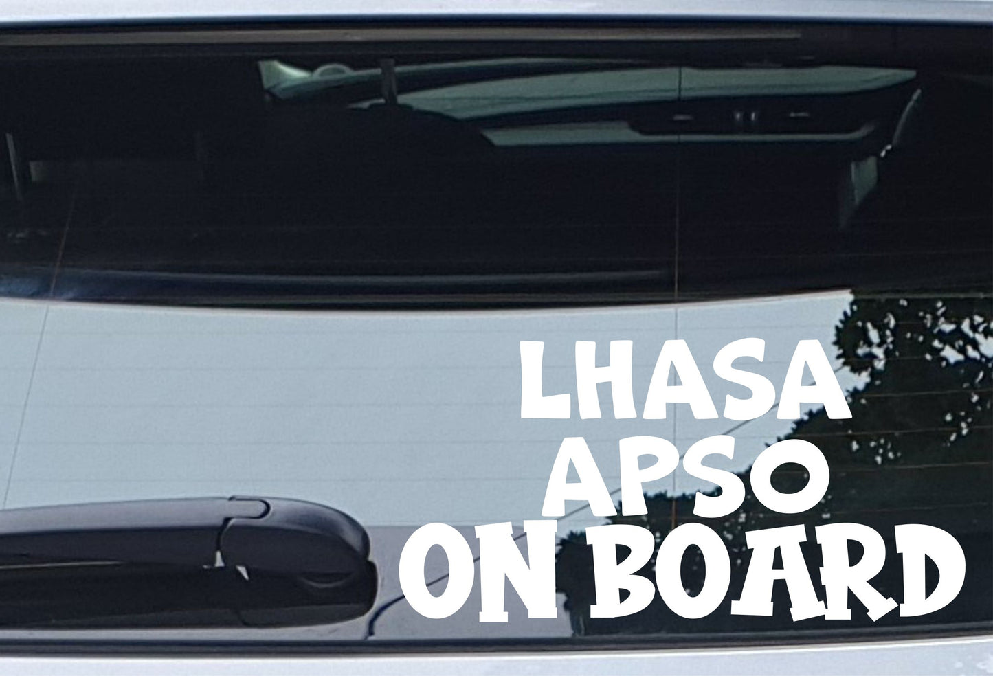 Lhasa Apso Car Sticker On Board Nice Fun Cute Novelty Dog Window Bumper Boot Door Decal Gift Present