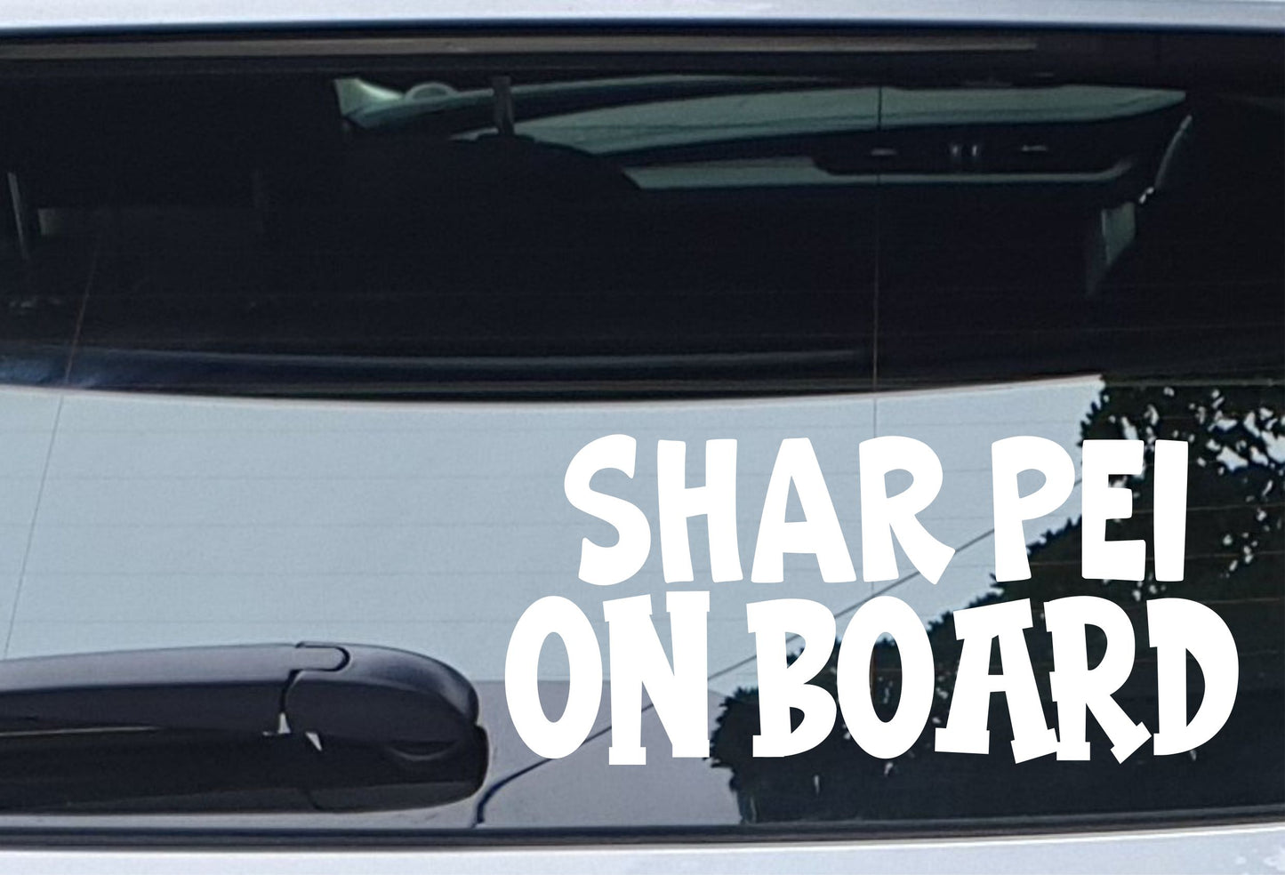 Shar Pei Car Sticker On Board Nice Fun Cute Novelty Dog Window Bumper Boot Door Decal Gift Present