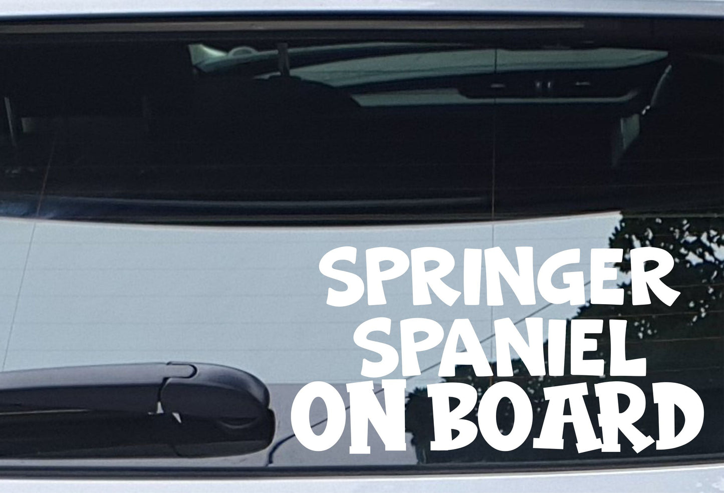 Springer Spaniel Car Sticker On Board Nice Fun Cute Novelty Dog Window Bumper Boot Door Decal Gift Present