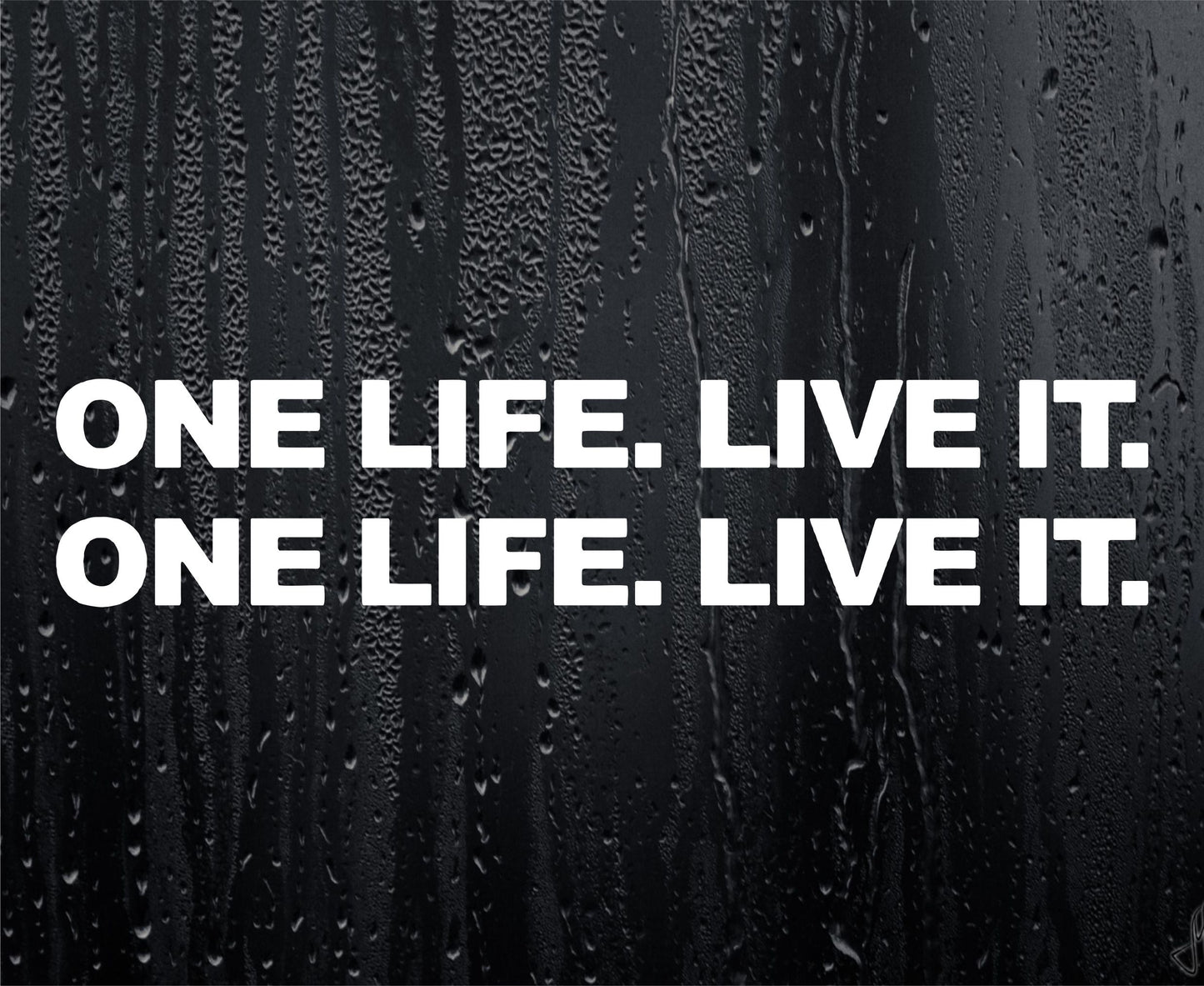 2x Car Stickers One Life Live It Funny Joke Off-Road 4x4 4WD Off Road Truck Bumper Boot Door Window Decal - Small