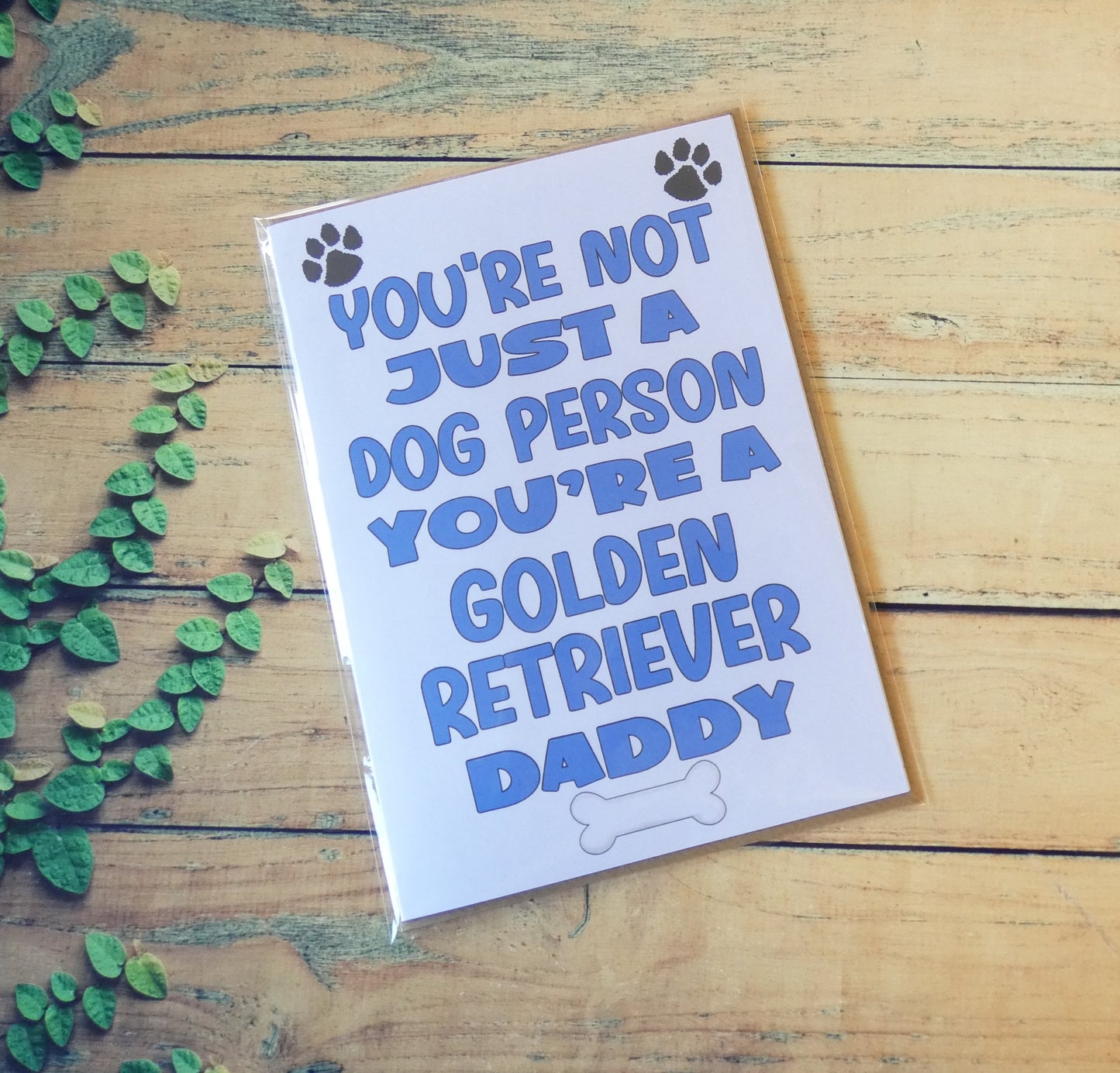 Golden Retriever Daddy Birthday Card - You're Not Just A Dog Person - Nice Cute Fun Dog Owner Novelty Father's Day Birthday Greeting Card