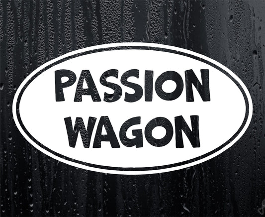 Car Sticker Passion Wagon Funny Novelty Van Truck Nice Cute Window Bumper Boot Door Decal