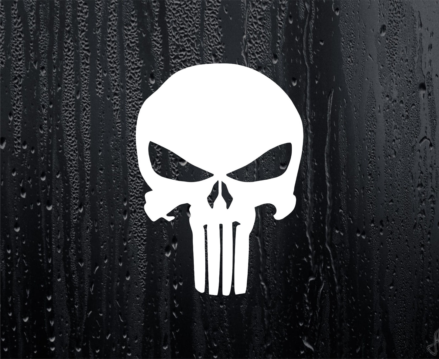 Punisher Skull Fun Novelty Car Van Sticker Window Bumper Boot Door Laptop Mirror Decal