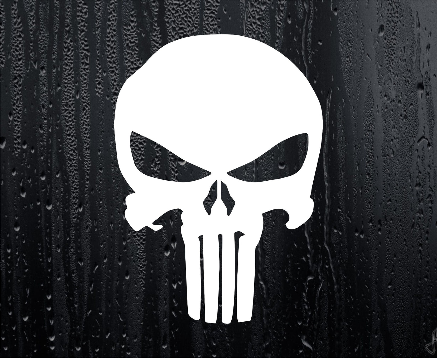 Punisher Skull Fun Novelty Car Van Sticker Window Bumper Boot Door Laptop Mirror Decal
