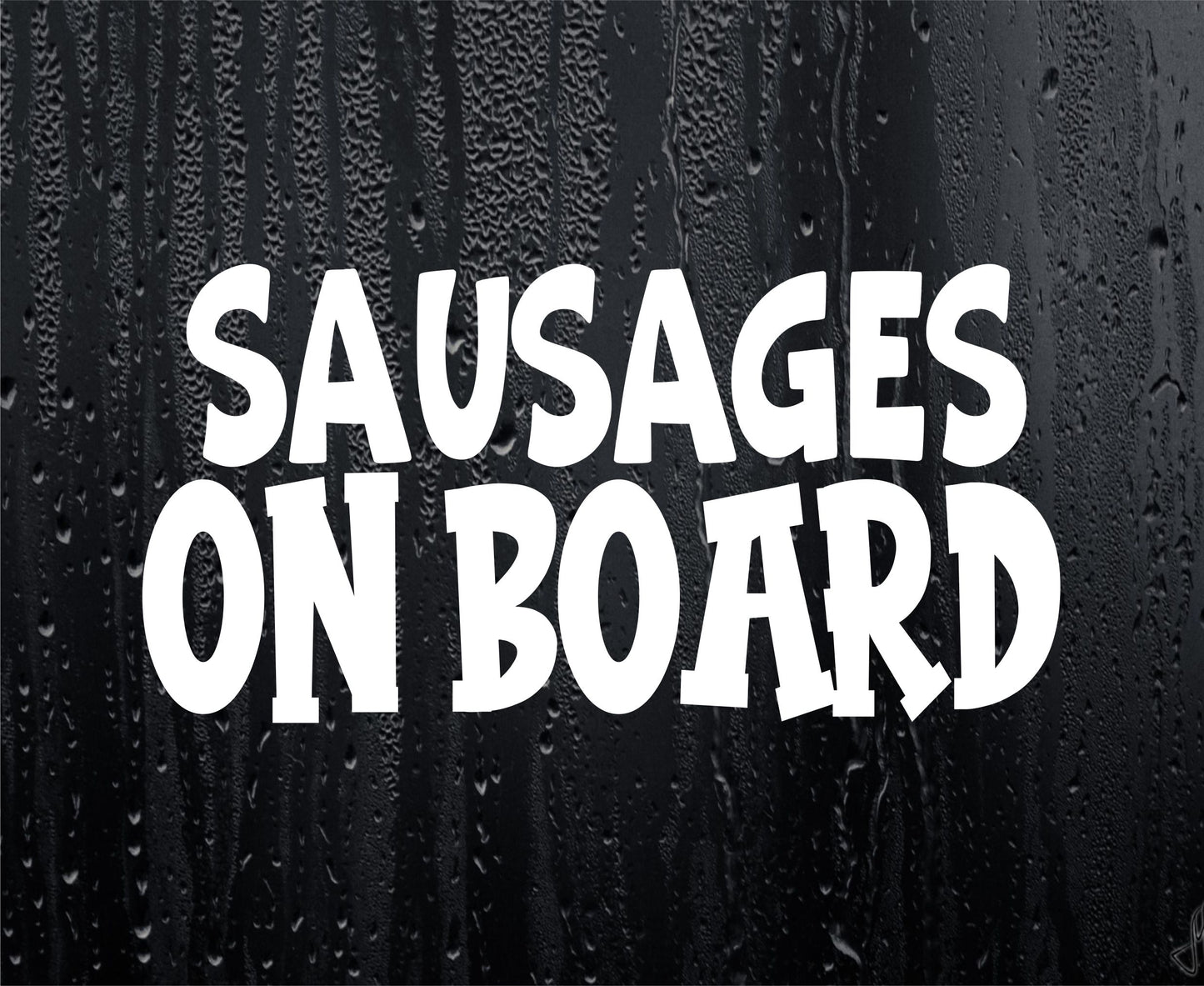 Car Van Sticker Sausages On Board Novelty Nice Cute Bumper Door Two Tier Keir Labour Decal