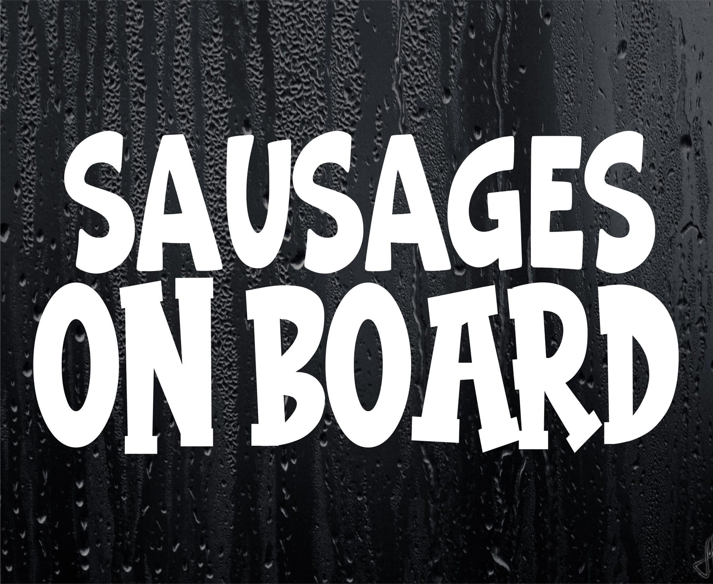 Car Van Sticker Sausages On Board Novelty Nice Cute Bumper Door Two Tier Keir Labour Decal