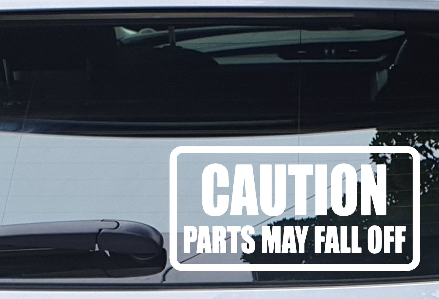 Car Sticker Caution Parts May Fall Off Funny Novelty Van Window Bumper Boot Door Decal Present