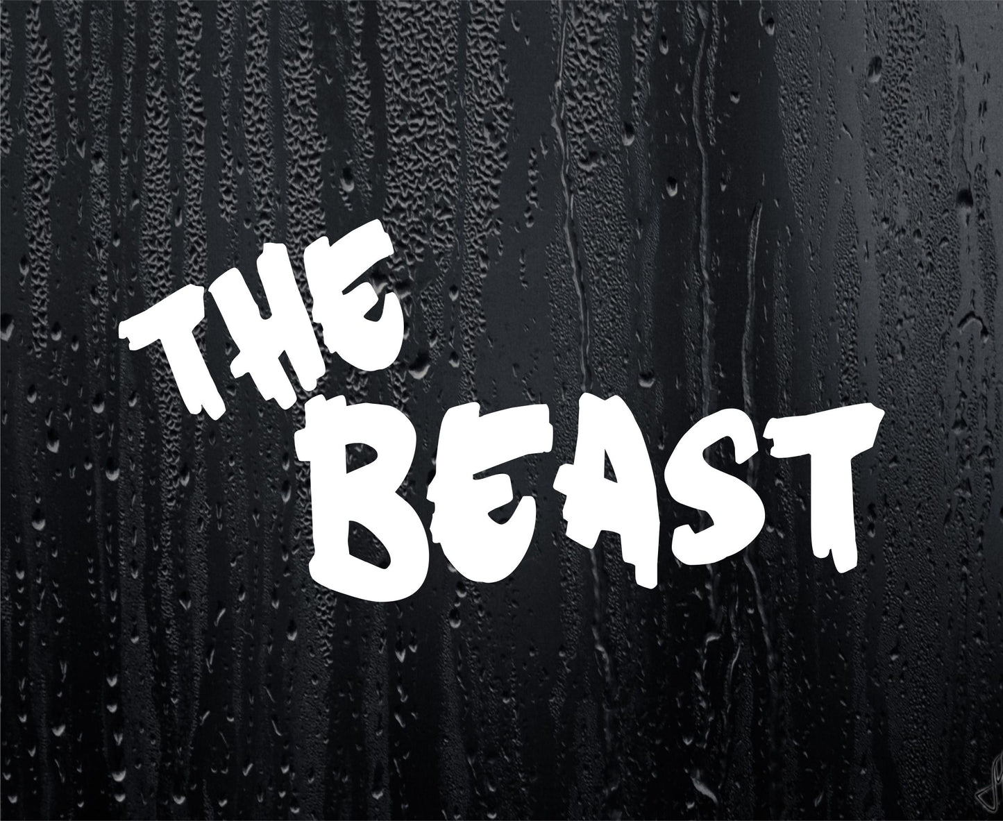 The Beast Funny Car Van Campervan Motorhome 4x4 4WD Sticker Window Bumper Boot Decal