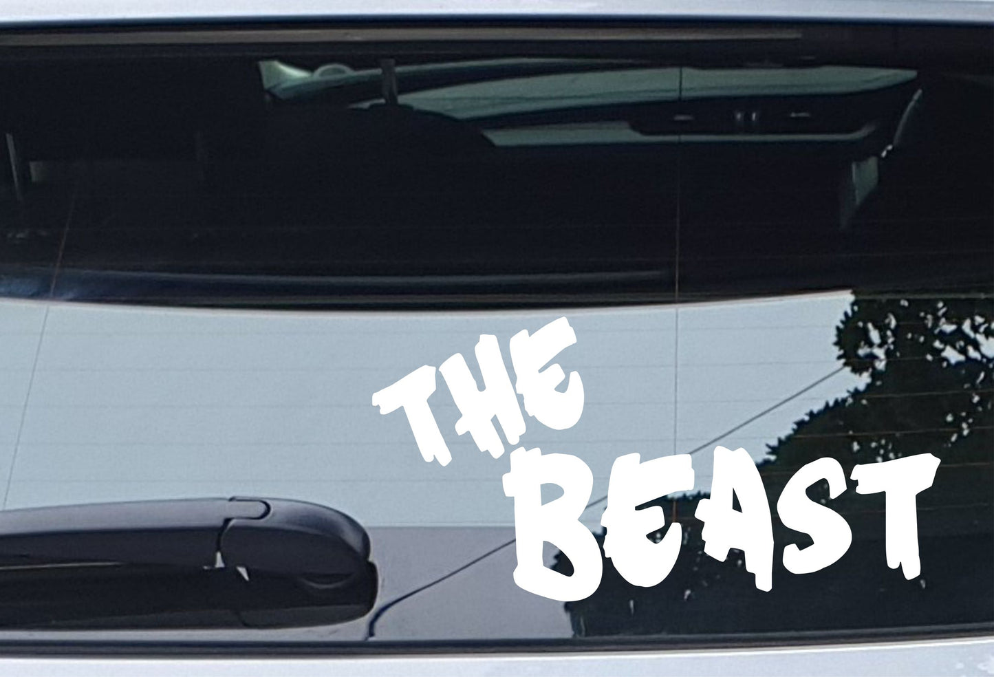The Beast Funny Car Van Campervan Motorhome 4x4 4WD Sticker Window Bumper Boot Decal