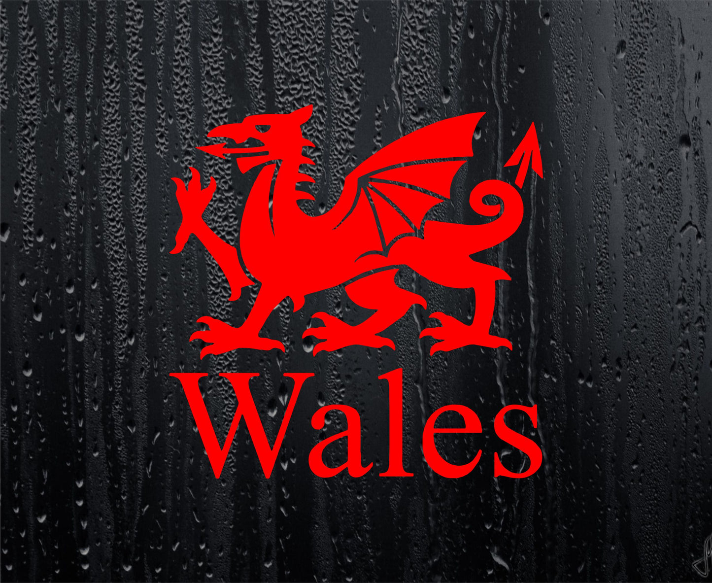 Wales Dragon Fun Car Van Sticker Welsh Name Novelty Bumper Door Boot Decal