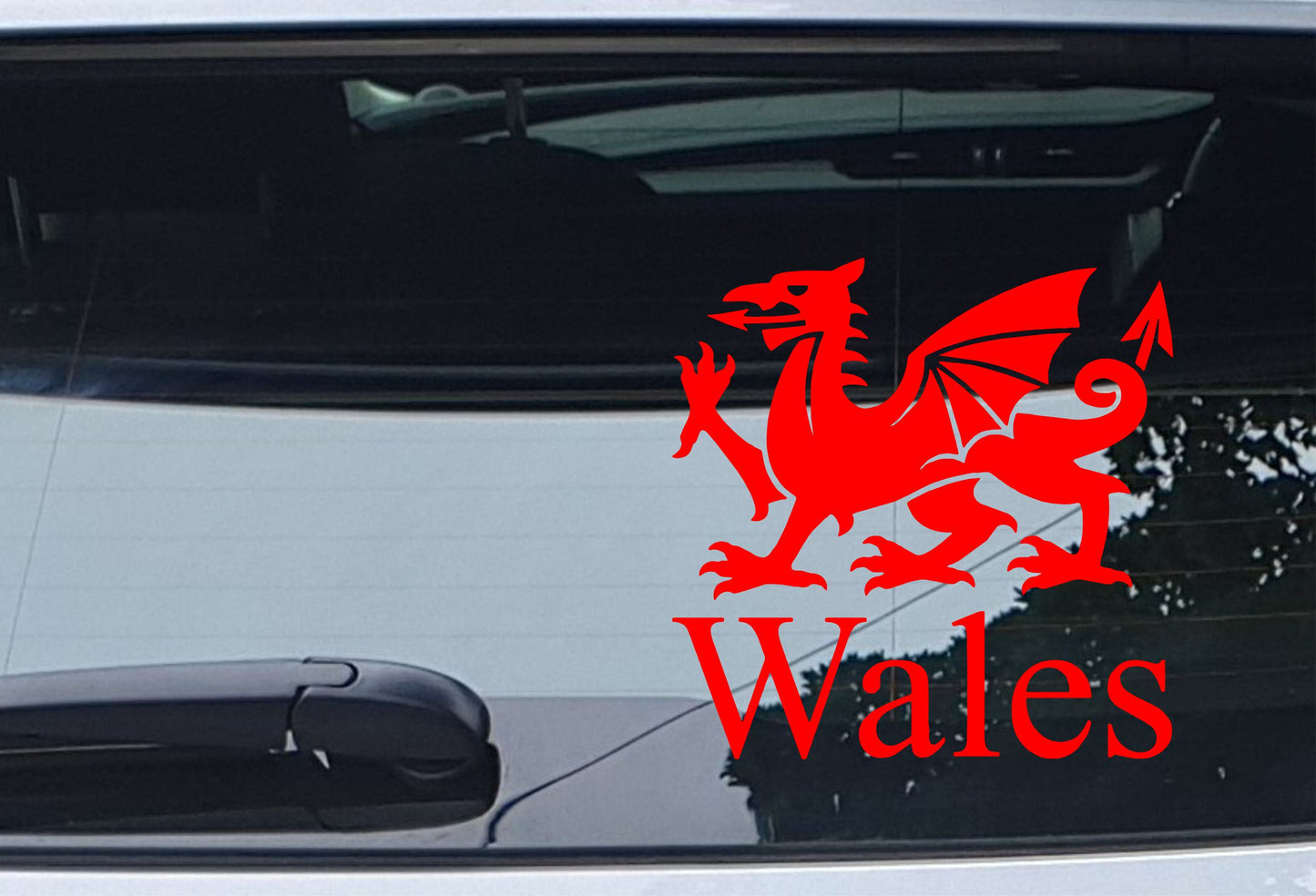 Wales Dragon Fun Car Van Sticker Welsh Name Novelty Bumper Door Boot Decal