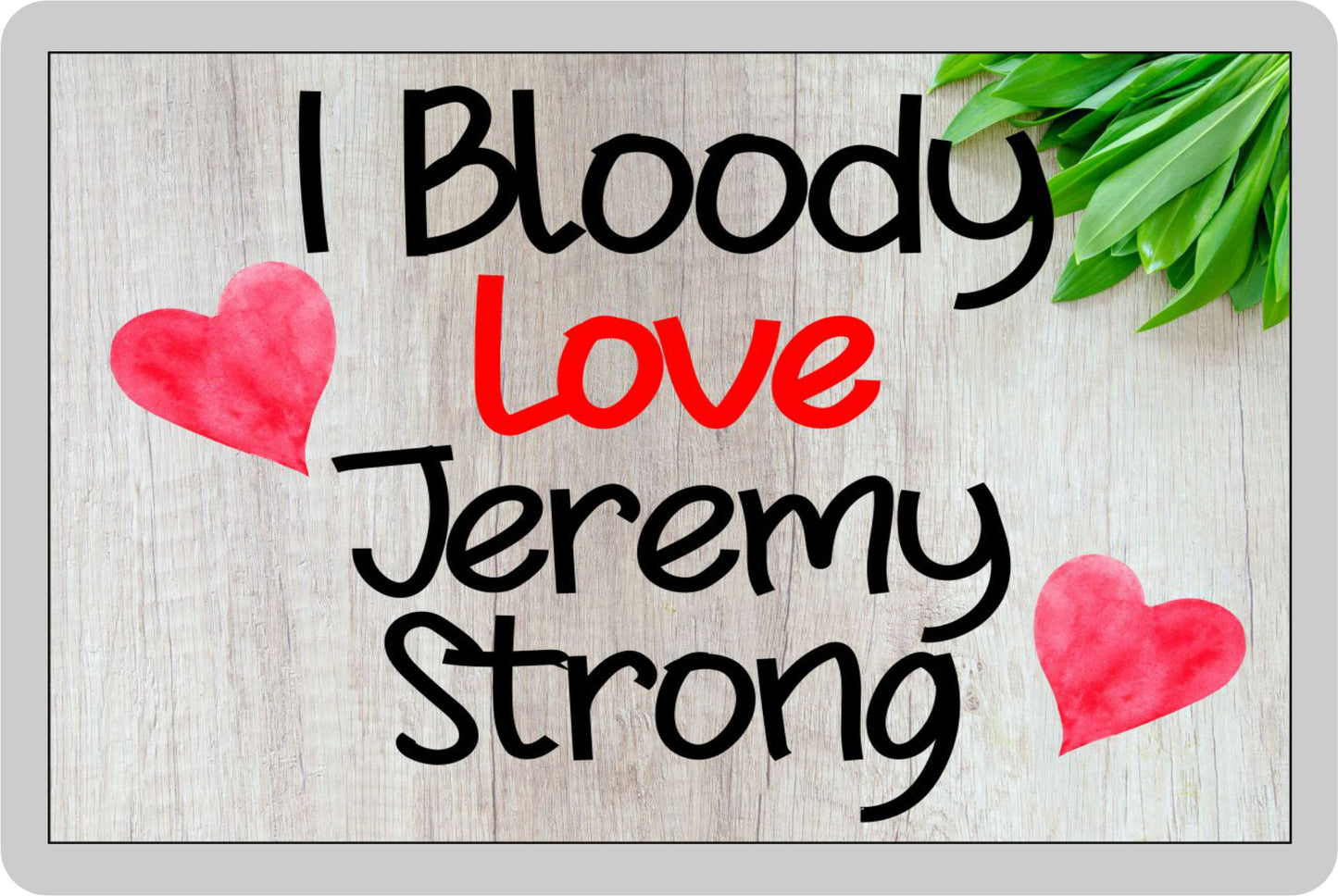 Jeremy Strong Fridge Magnet Gift - I Bloody Love - Funny Cute Movie / TV Star Novelty Present