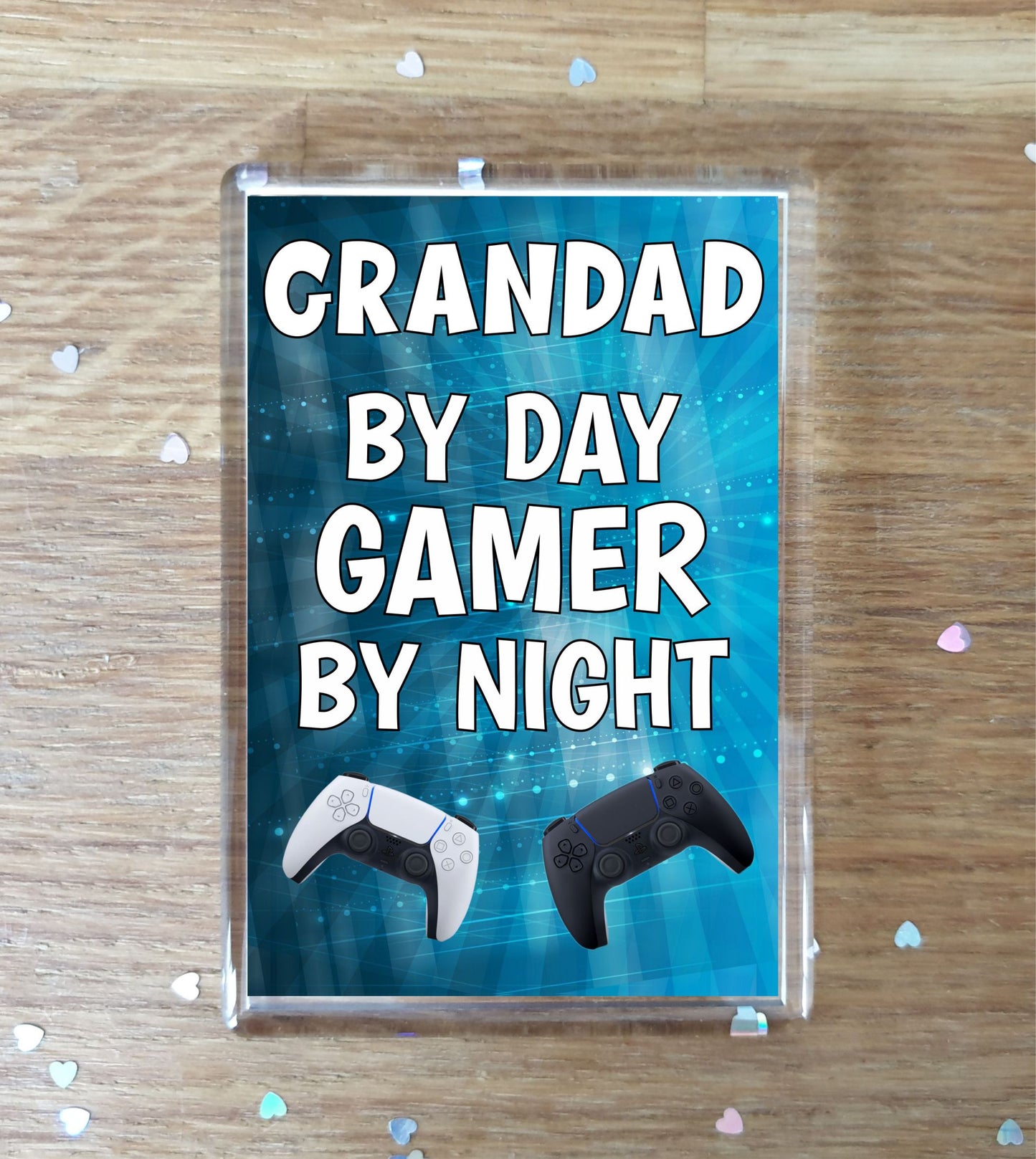 Grandad Gaming PS5 Fridge Magnet Gift - Grandad By Day Gamer By Night - Cute  Fun Cheeky Novelty Present