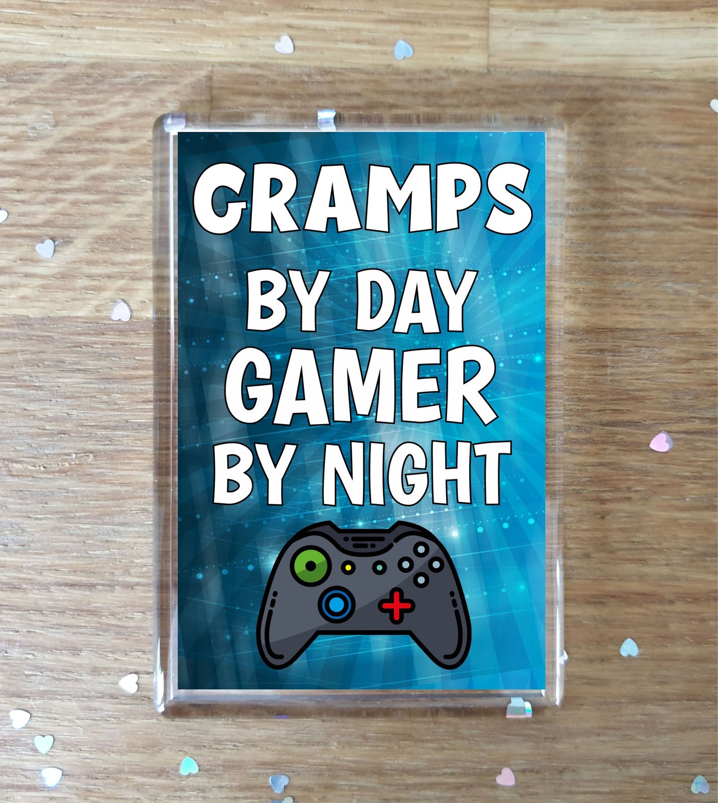 Gramps Gaming Xbox Fridge Magnet Gift - Gramps By Day Gamer By Night - Cute  Fun Cheeky Novelty Present