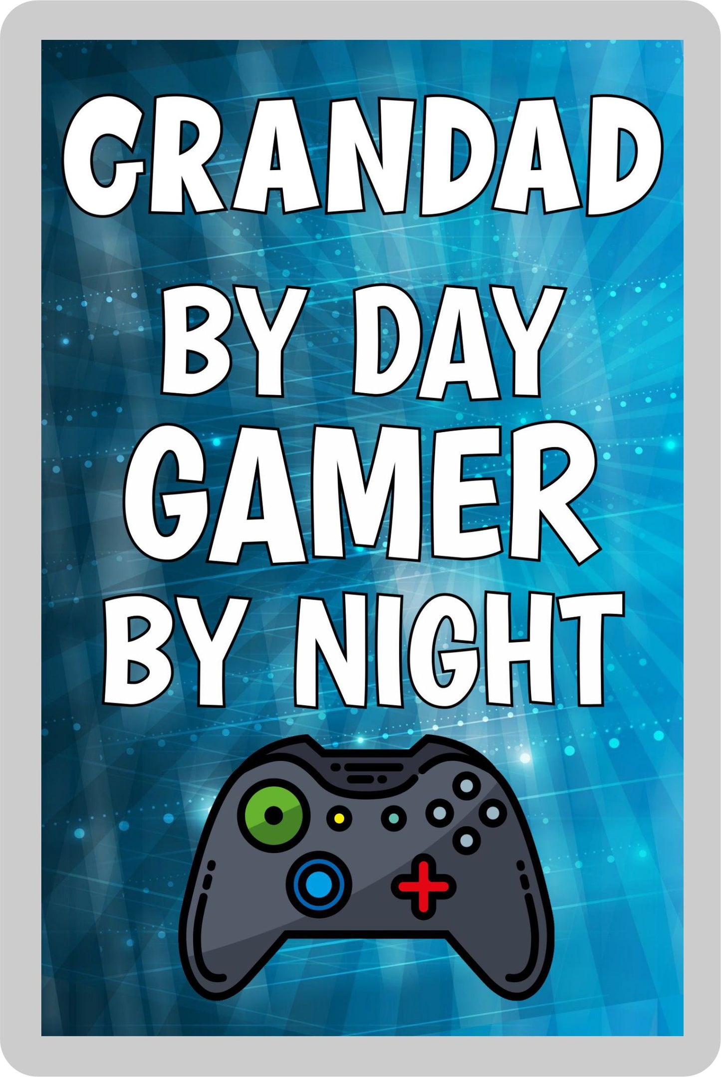 Grandad Gaming Xbox Fridge Magnet Gift - Grandad By Day Gamer By Night - Cute  Fun Cheeky Novelty Present