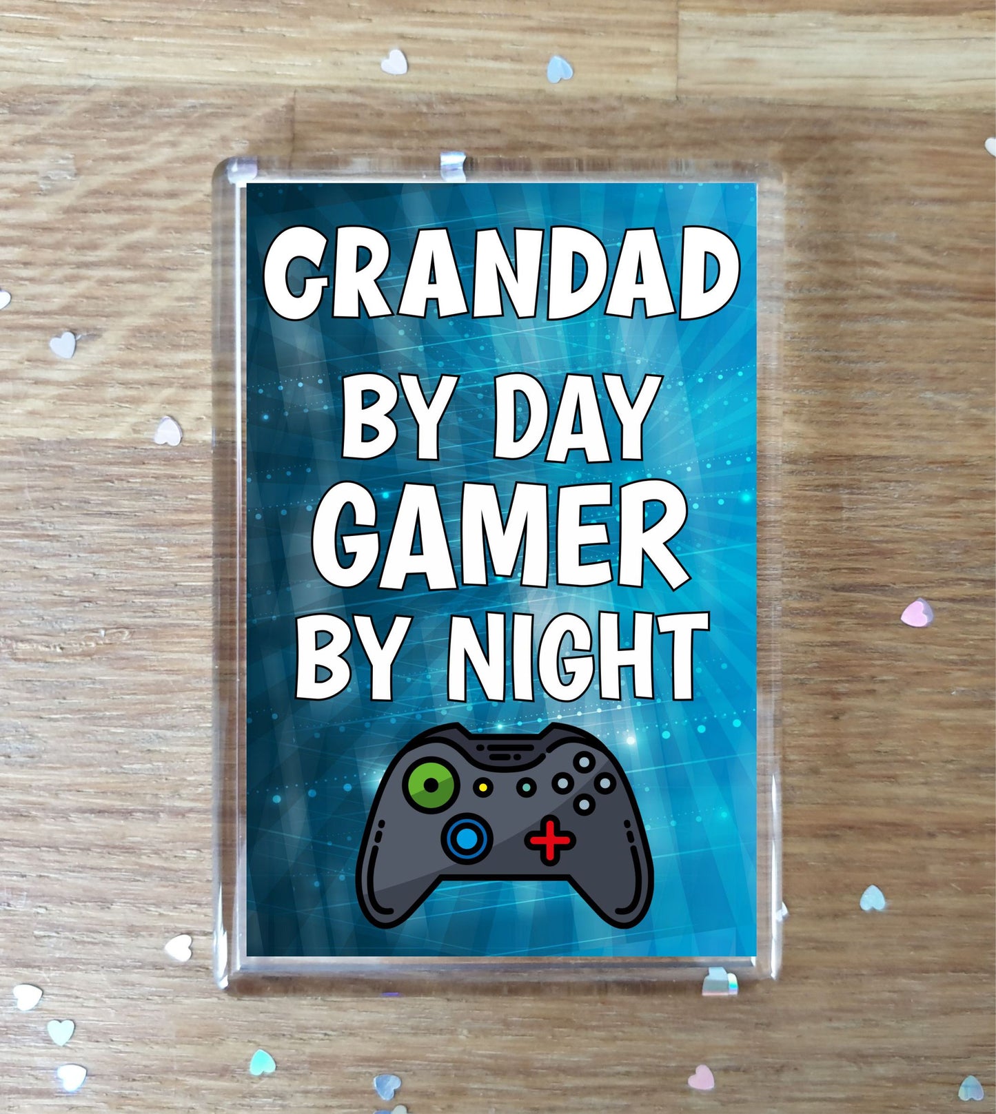 Grandad Gaming Xbox Fridge Magnet Gift - Grandad By Day Gamer By Night - Cute  Fun Cheeky Novelty Present