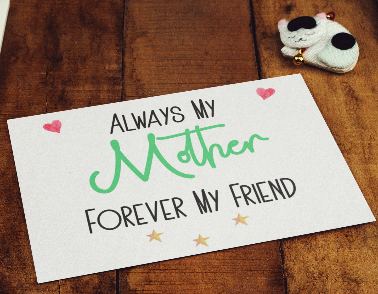 Birthday Card Always My Mother Forever My Friend Nice Cute Fun Novelty Mother's Day Greeting (Copy)