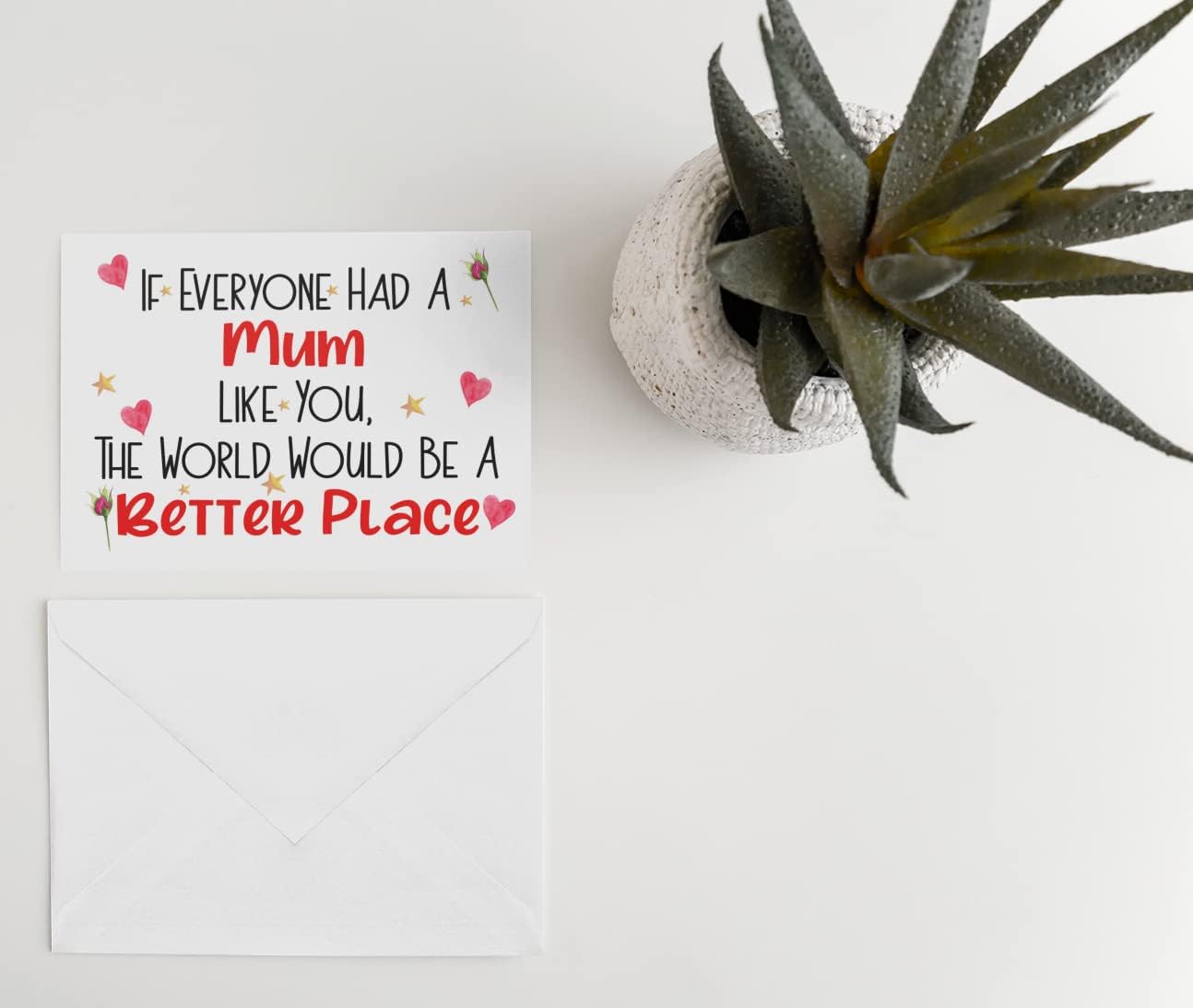Mum Birthday Mother's Day Card If Everyone Had A Like You World Be A Better Place Nice Cute Fun Novelty Greeting