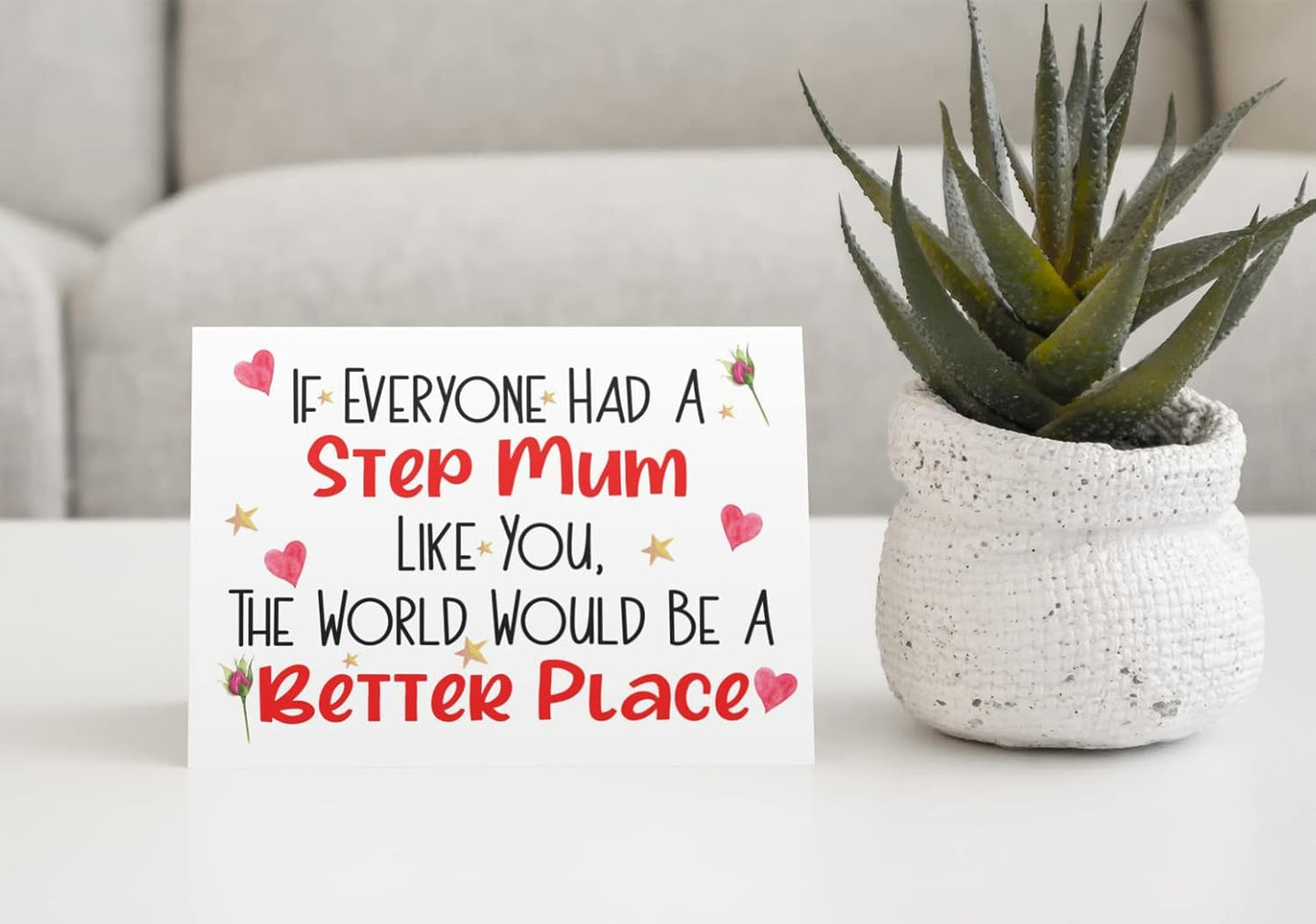 Step Mum Birthday Mother's Day Card If Everyone Had A Like You World Be A Better Place Nice Cute Fun Novelty Greeting