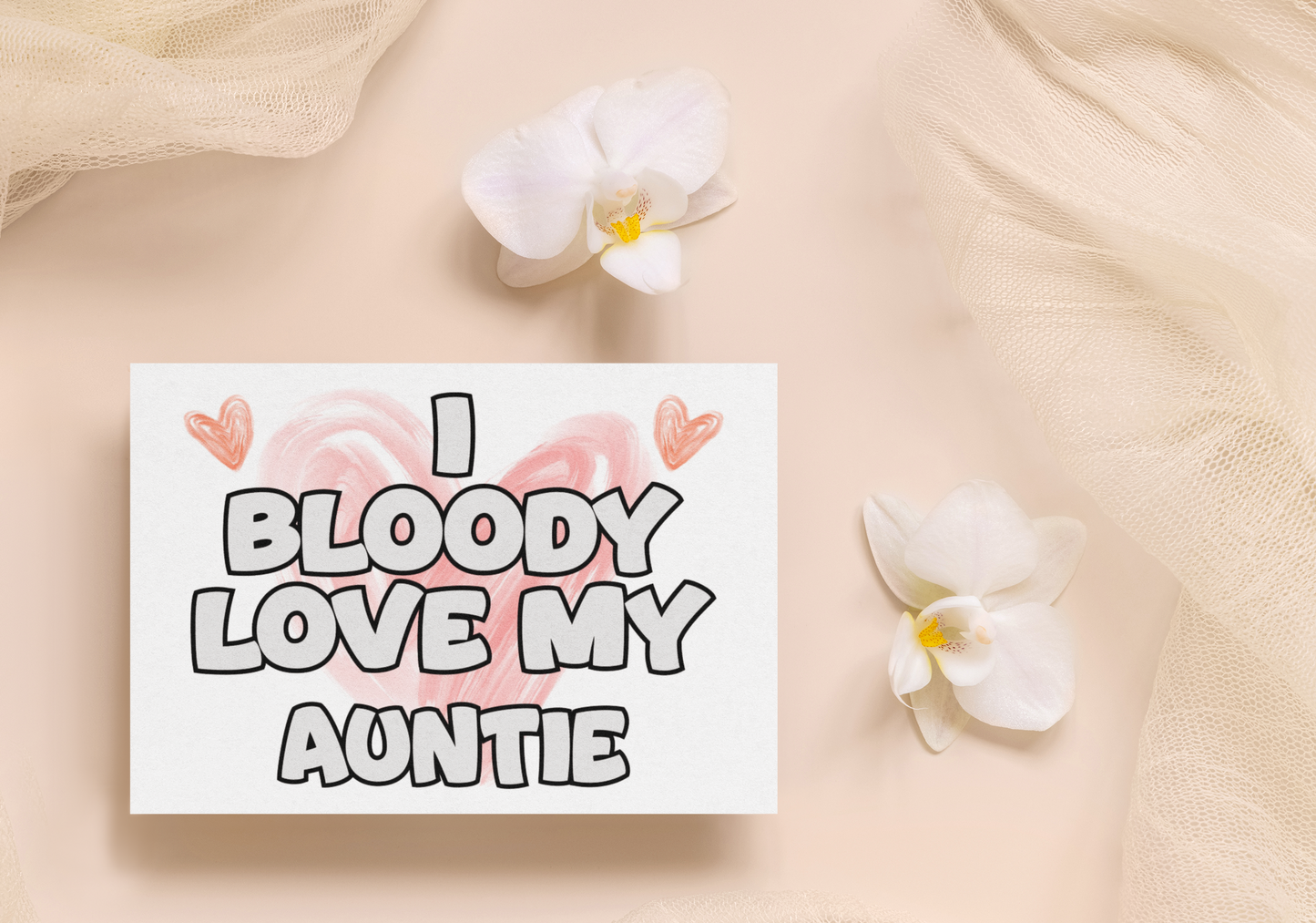 Auntie Birthday Card - I Bloody Love My - Nice Funny Cute Novelty Greeting Card