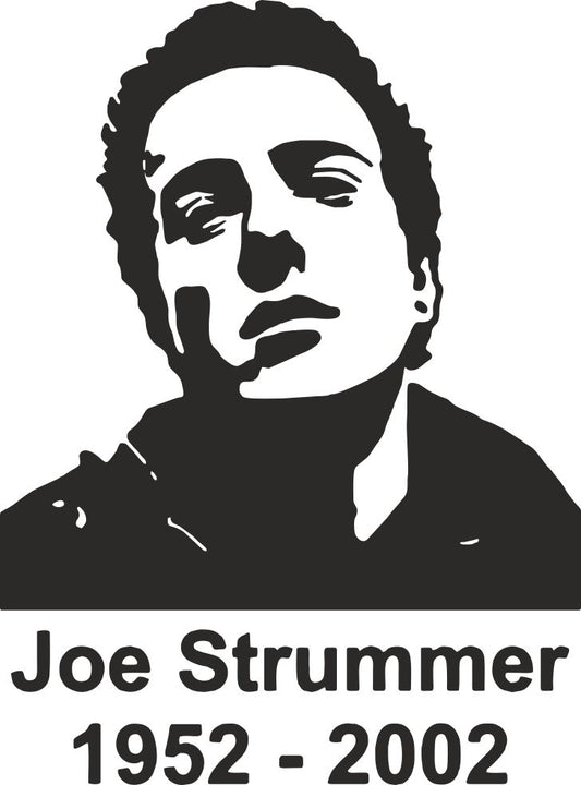 Car Sticker Joe Strummer 1952 - 2002 The Clash Fans Van Window Bumper Boot Door Decal