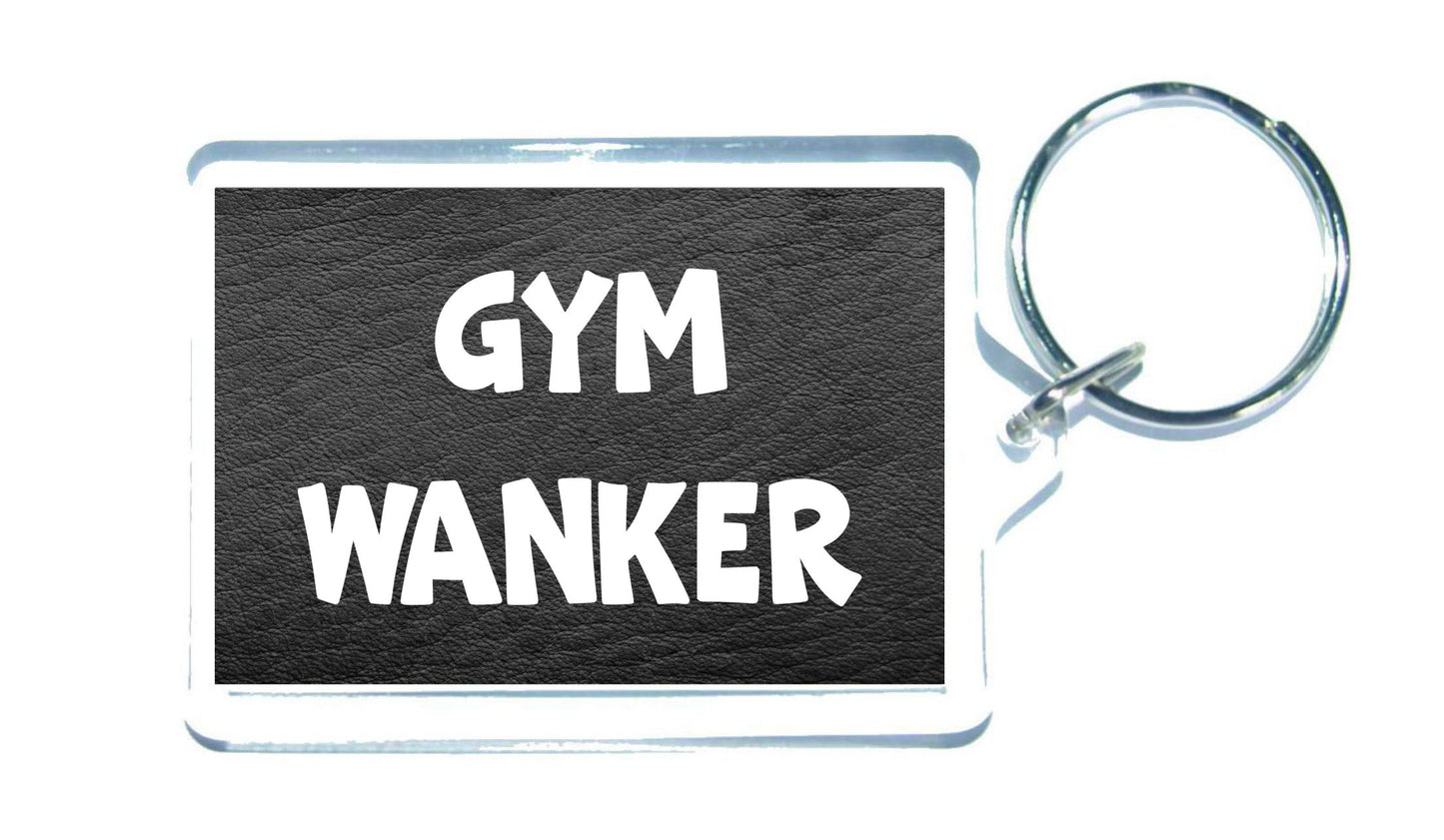 Gym Keyring Gift - Gym Wanker - Rude Cheeky Nice Fun Cute Novelty Present