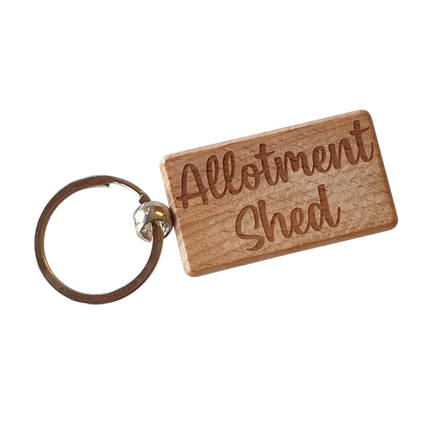 Allotment Shed Keyring Nice Cute Custom Engraved Wooden Key Fob Novelty House Keys Present (Copy)