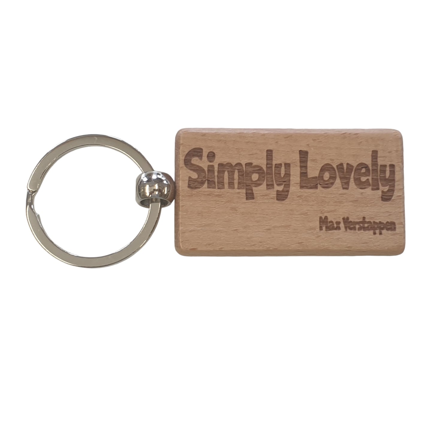 Max Verstappen Keyring Gift Simply Lovely Engraved Wooden Key Fob Fun Novelty Nice F1 Present