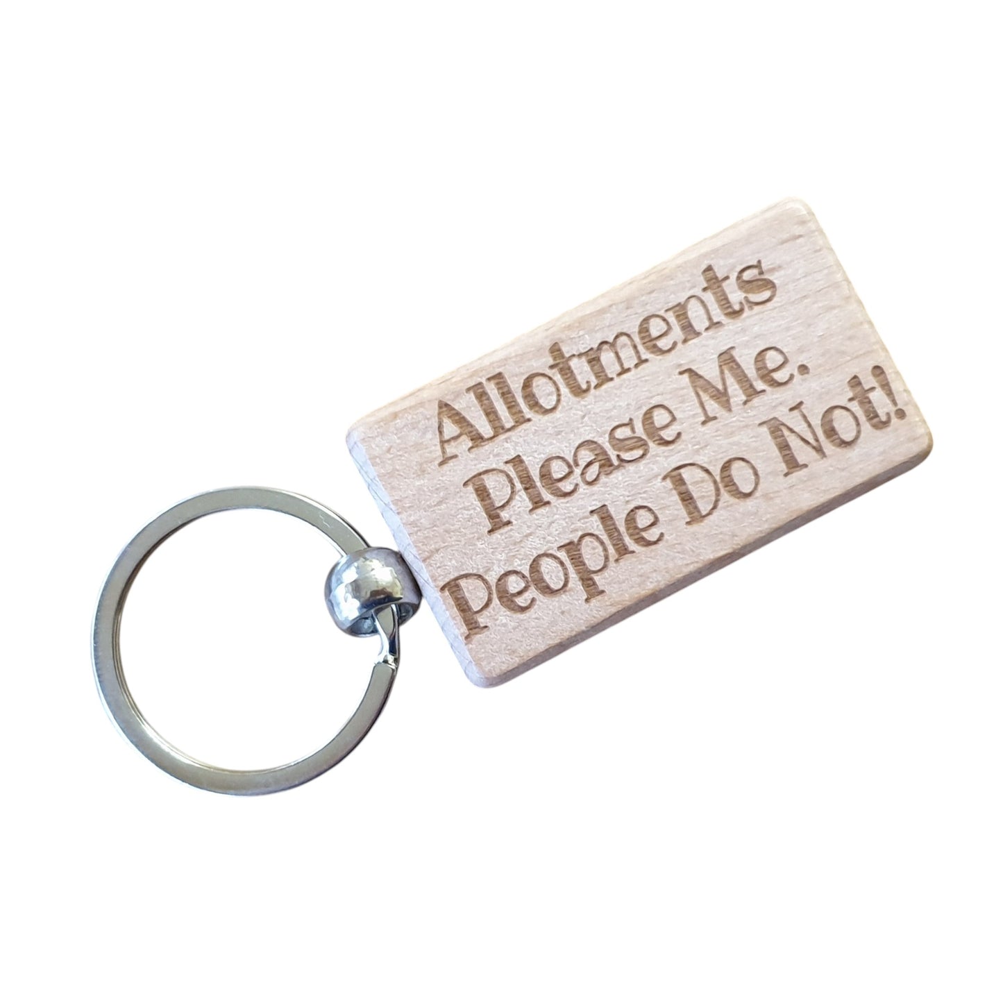 Allotment Keyring Gift Allotments Please Me People Do Not Cute Engraved Wooden Key Fob Novelty Custom Gardening Present