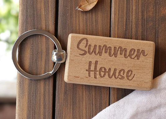 Wooden Keyrings x4 -  Custom Order