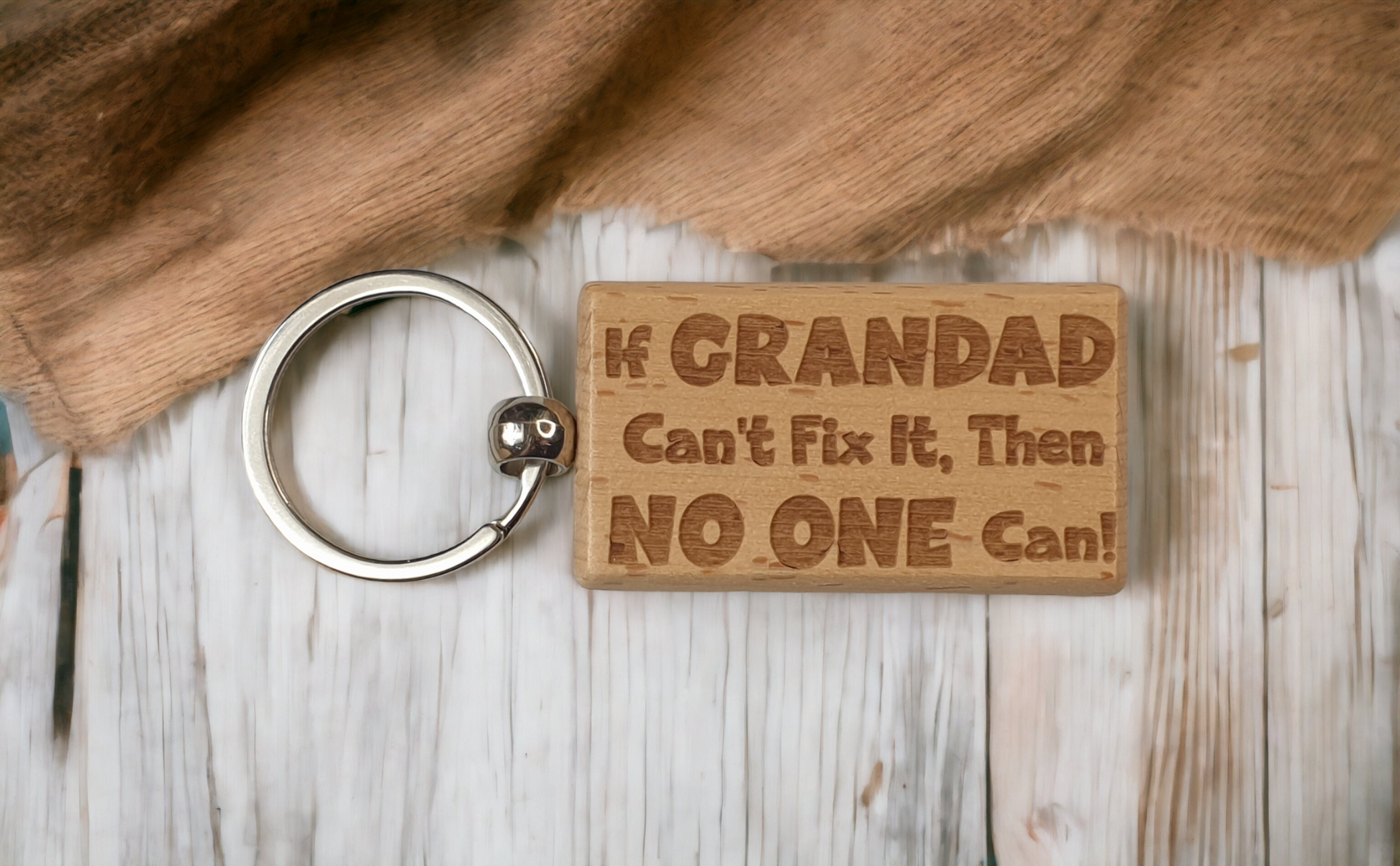 Grandad Keyring Gift If Grandad Can t Fix It No One Can Cute Engra sadnickgifts