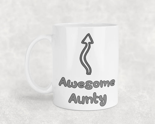 Aunty Mug Gift I'm An Awesome Novelty Nice Fun Cute Cup Present