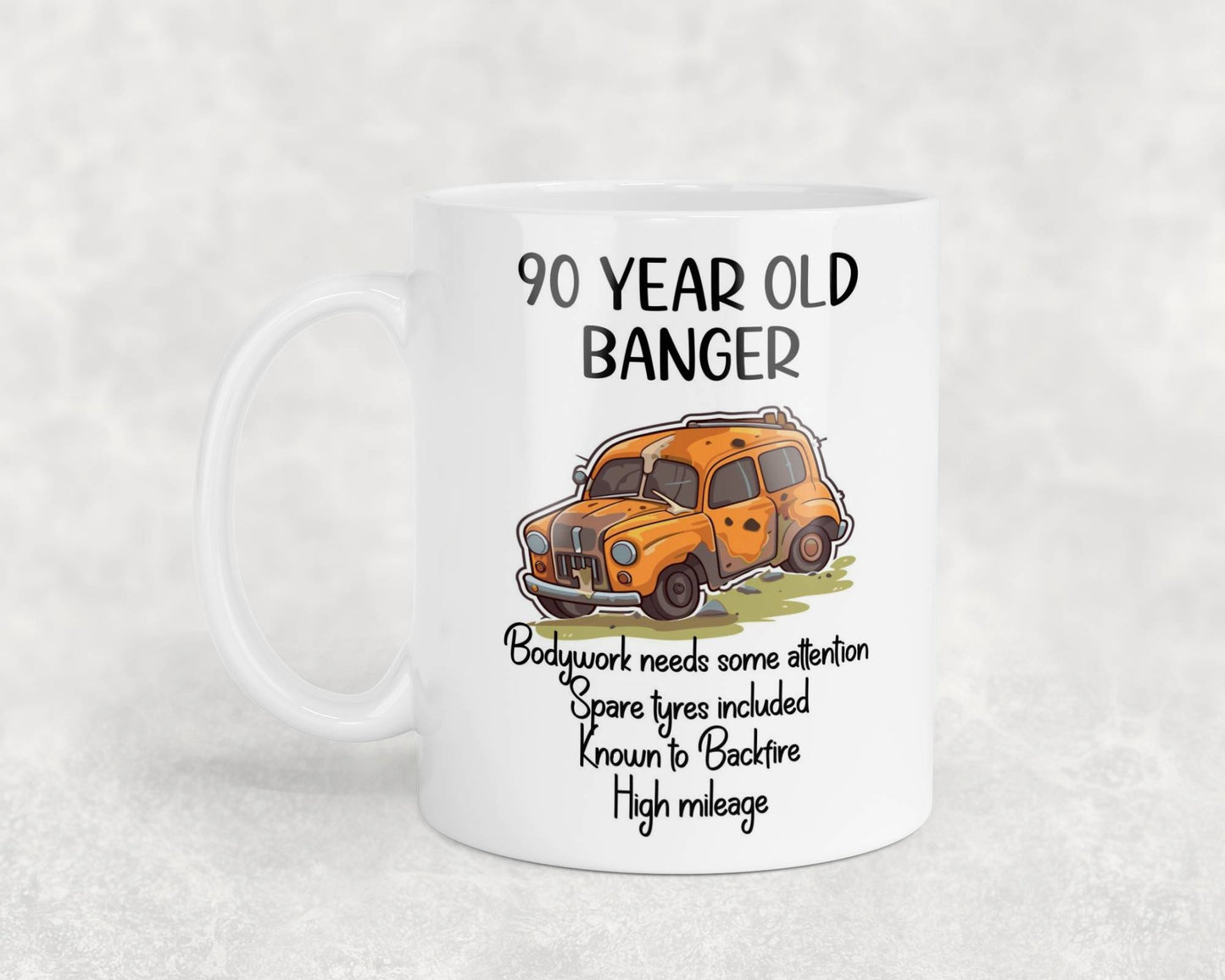 90th Birthday Mug Gift 90 Year Old Banger Nice Cute Novelty Celebration Present