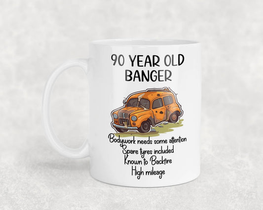 90th Birthday Mug Gift 90 Year Old Banger Nice Cute Novelty Celebration Present
