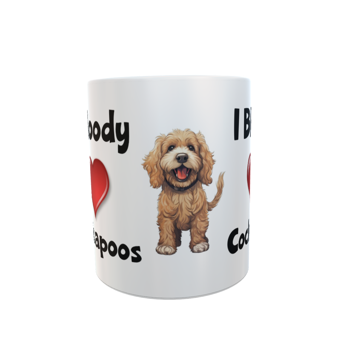 Cockapoo Mug Gift - I Bloody Love Heart - Nice Funny Cute Novelty Pet Dog Owner Cup Present