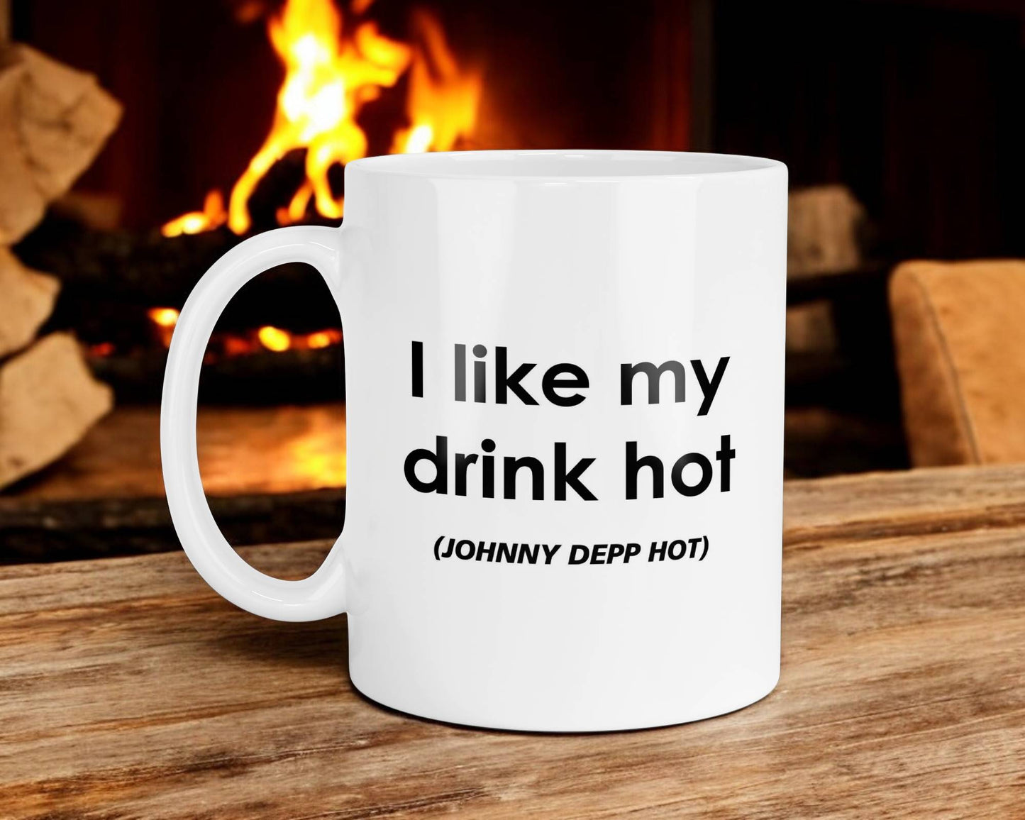 Johnny Depp Mug Gift I Like My Drink Hot Nice Cute Funny Novelty Movie Star Fan Cup Present