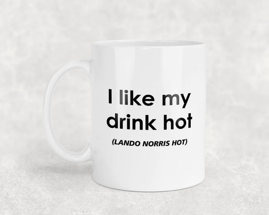 Lando Norris Mug Gift I Like My Drink Hot Nice Cute Novelty F1 Driver Fan Cup
