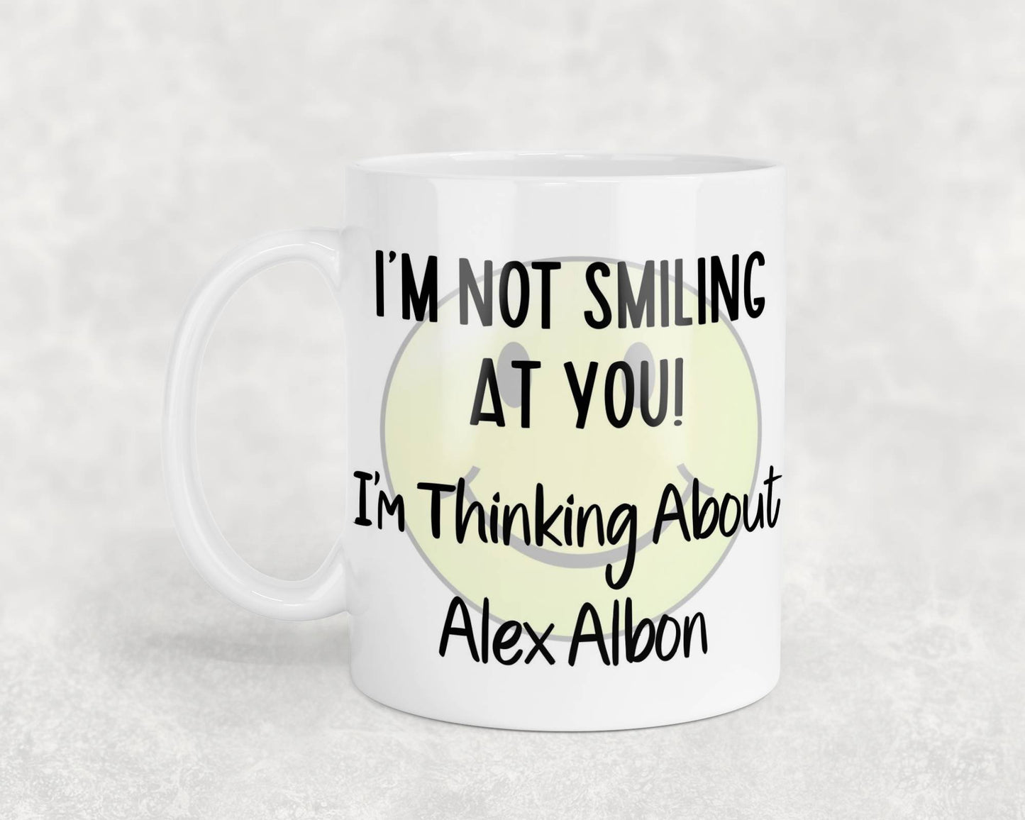Alex Albon Mug Gift I'm Not Smiling at You I'm Thinking About Nice Cute Novelty F1 Driver Fan Cup