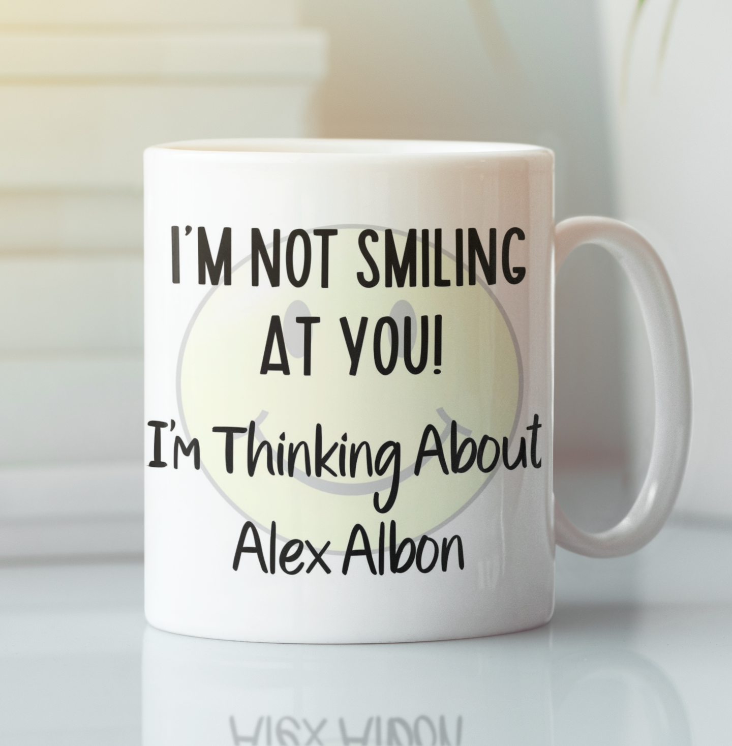 Alex Albon Mug Gift I'm Not Smiling at You I'm Thinking About Nice Cute Novelty F1 Driver Fan Cup