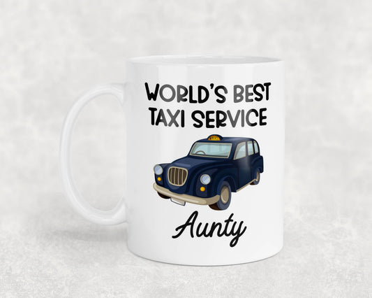 Aunty Mug Gift World's Best Taxi Service Novelty Nice Fun Cute Cup Present