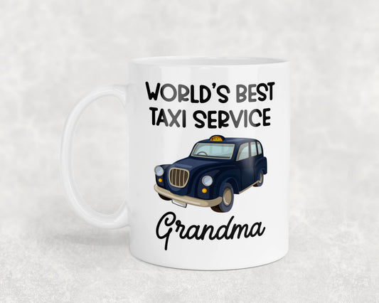 Grandma Mug Gift World's Best Taxi Service Novelty Nice Fun Cute Cup Present
