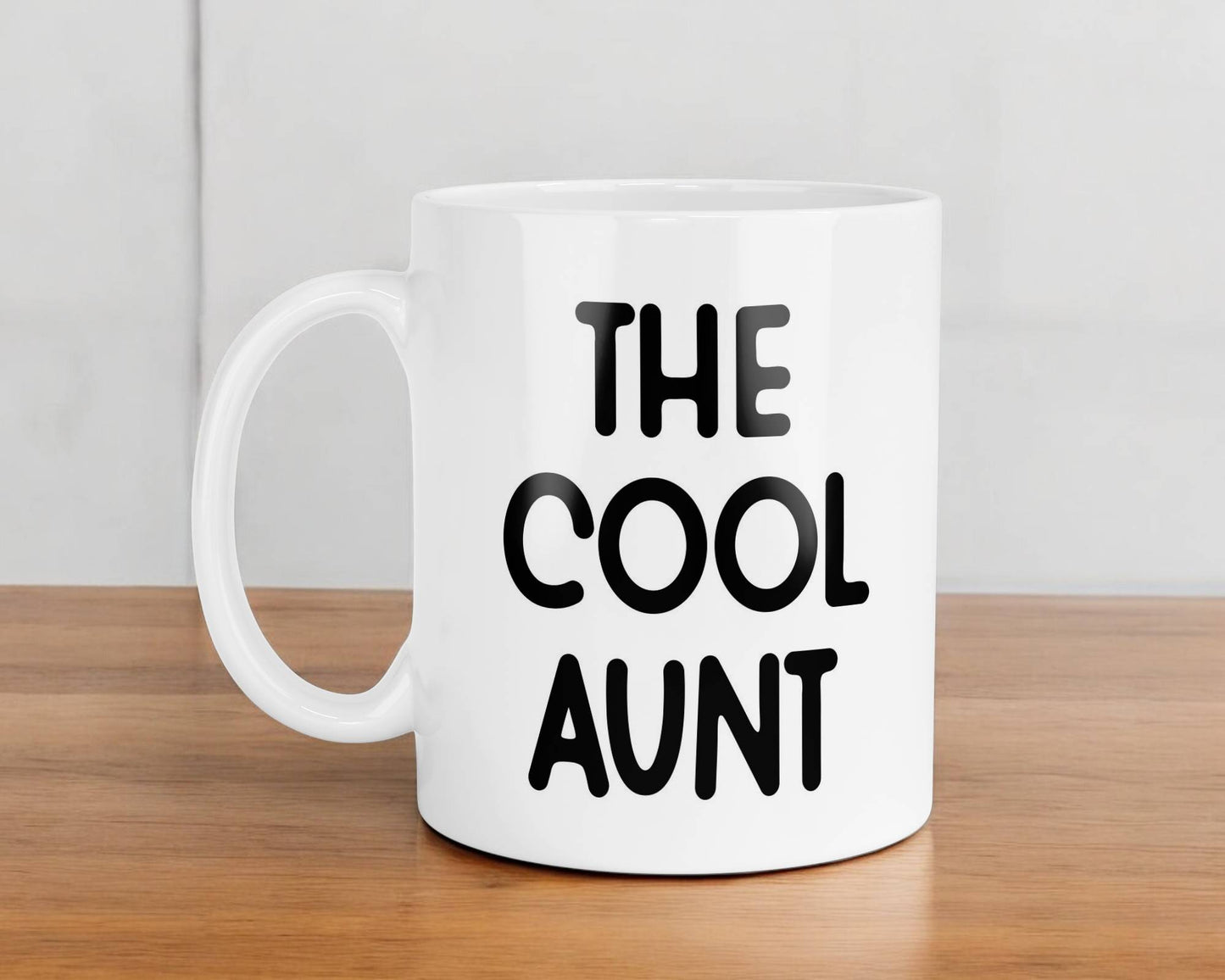 Aunt Mug Gift The Cool Aunt Nice Cute Fun Novelty From Niece Nephew Present