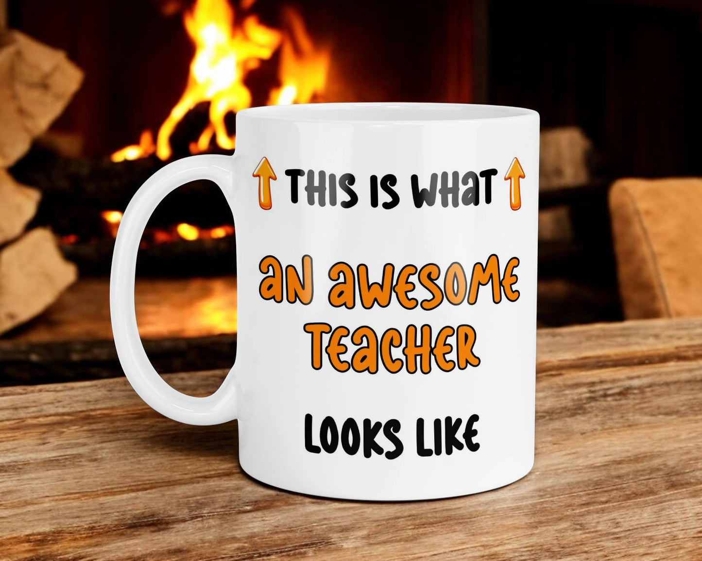 Teacher Mug Gift This Is What An Awesome Teacher Looks Like Novelty Cute Printed Cup Present