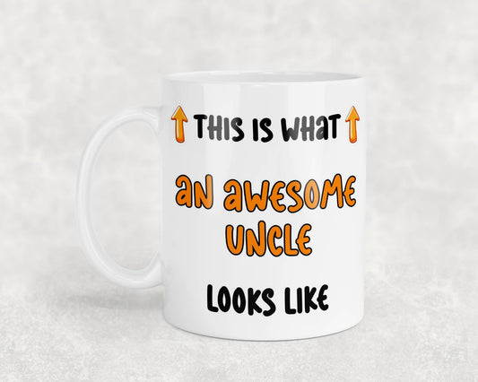 Uncle Mug Gift This Is What An Awesome Uncle Looks Like Nice Cute Fun Novelty From Niece Nephew Present