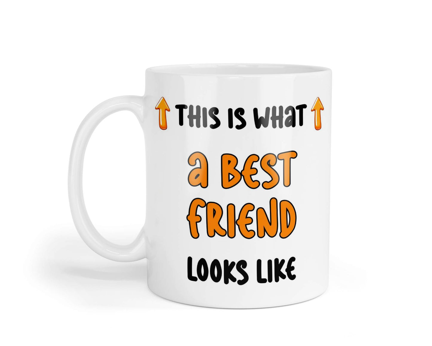 Best Friend Mug Gift This Is What A Best Friend Looks Like Novelty Cute Printed Cup Present