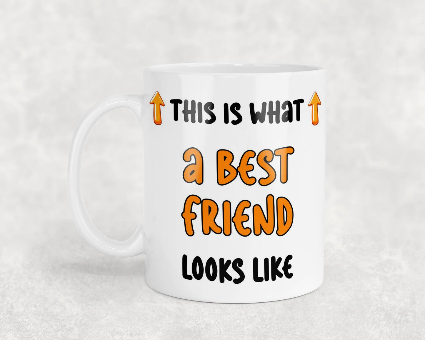 Best Friend Mug Gift This Is What A Best Friend Looks Like Novelty Cute Printed Cup Present