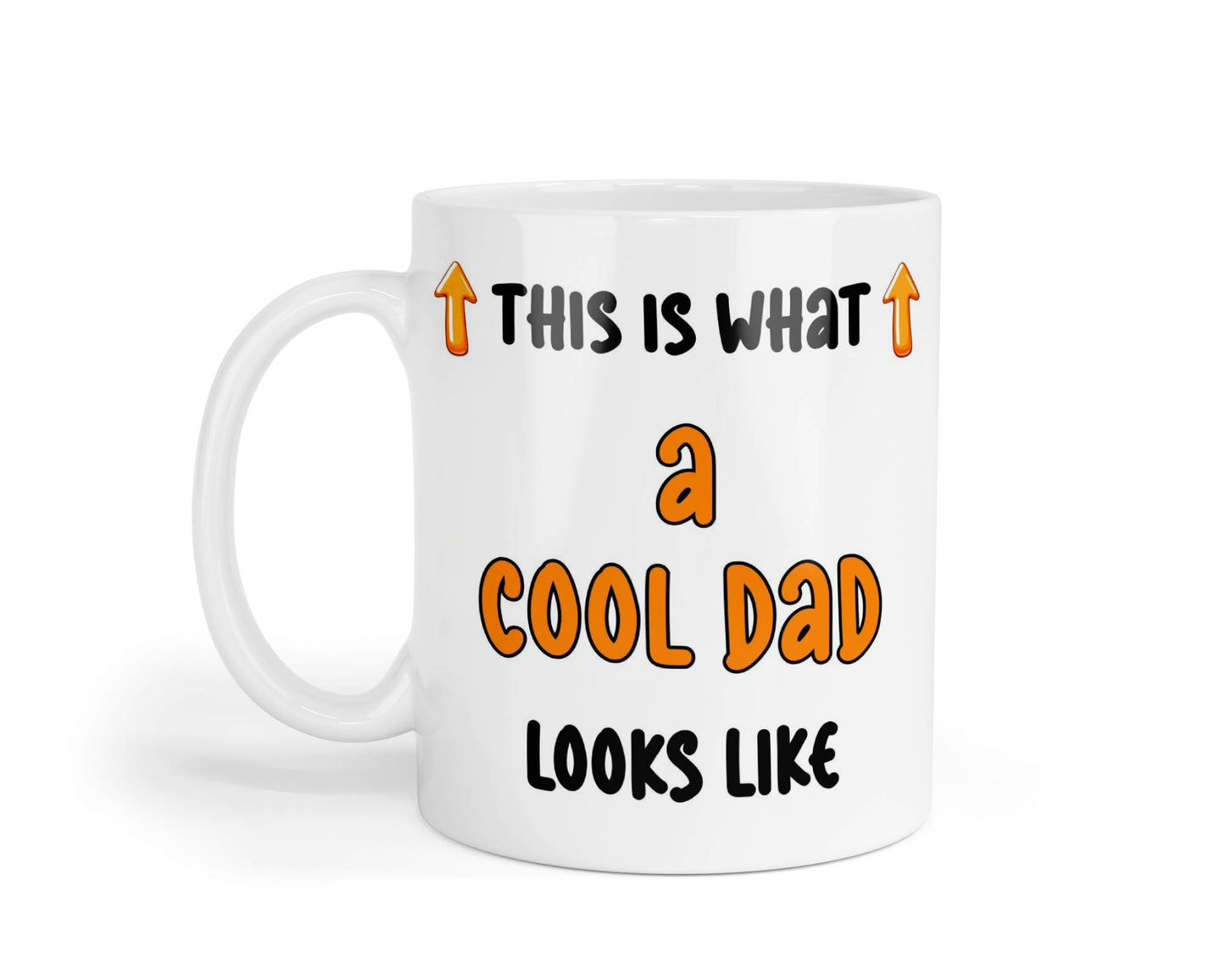 Dad Mug Gift This Is What A Cool Dad Looks Like Nice Cute Fun Novelty From Son Daughter Present