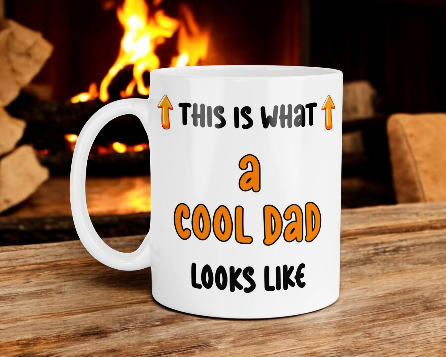 Dad Mug Gift This Is What A Cool Dad Looks Like Nice Cute Fun Novelty From Son Daughter Present